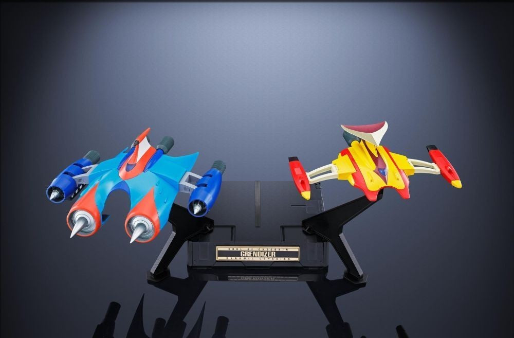 BANDAI SOUL OF CHOGOKIN GX 76 X 2 UFO ROBOT GRENDIZER DRILL & MARINE SPAZER SET D.C. DIE CAST