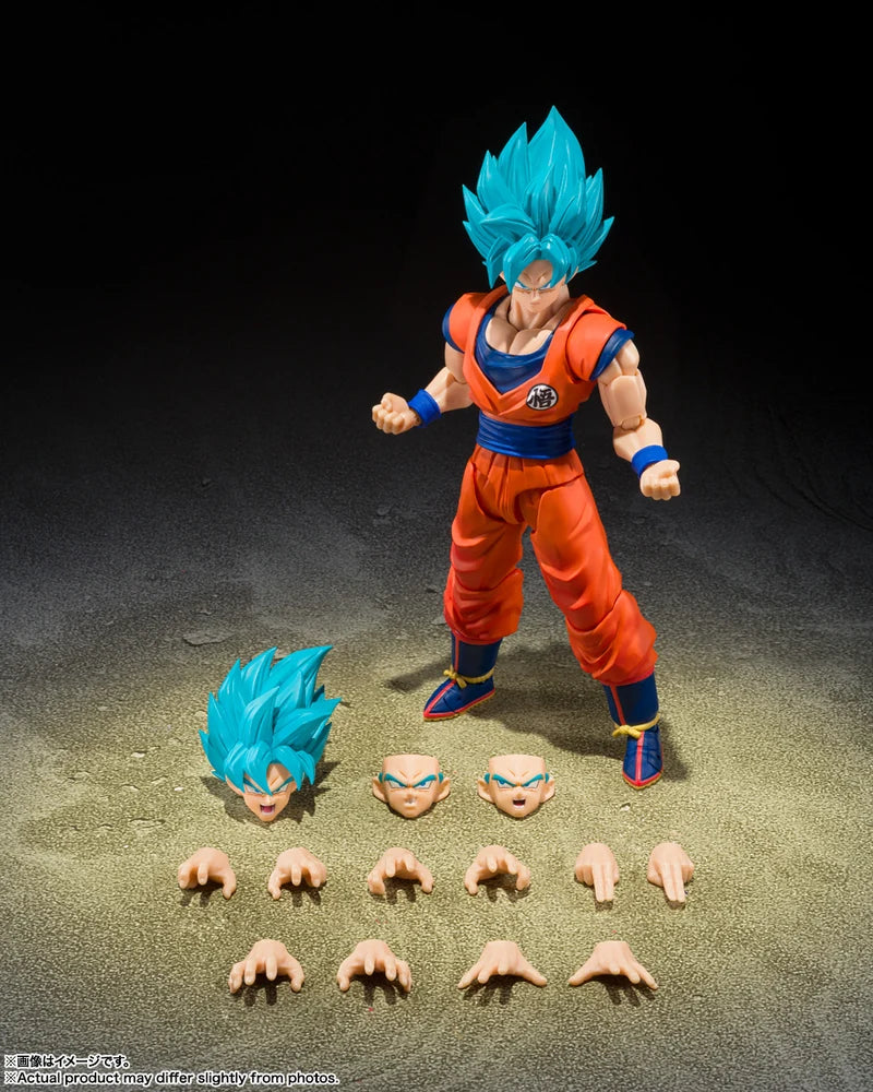 Dragon Ball Z S.H.Figuarts Figure - Super Saiyan Son Goku Blue Power
Transcending Limits ver.
