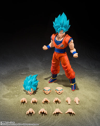 Dragon Ball Z S.H.Figuarts Figure - Super Saiyan Son Goku Blue Power
Transcending Limits ver.
