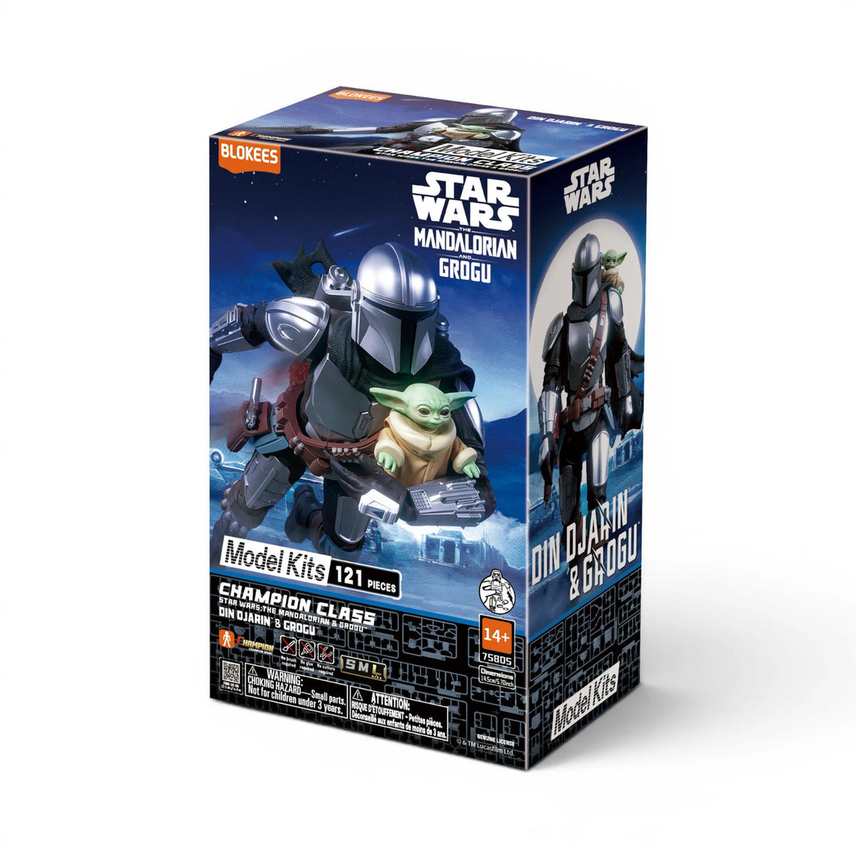 Blokees Star Wars - Champion Class 05 - Mandalorian and Grogu (DIN Djarin & Grogu) - Model Kit