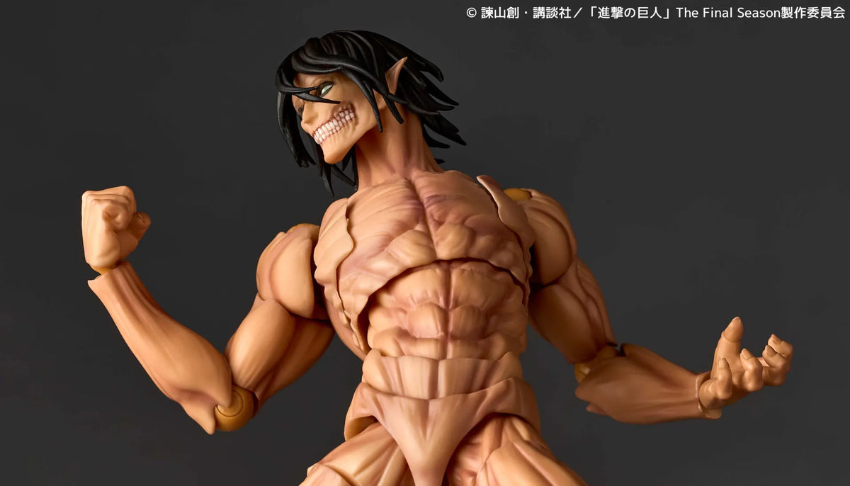 Revoltech A.y. Attack On Titan Attack Titan Action Figure 2027 Re-Release Action Figure