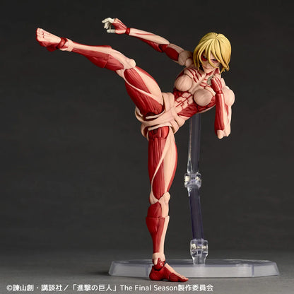 Revoltech A.y. Attack On Titan Female Titan 2027 Re-Release Action Figure