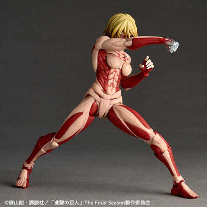 Revoltech A.y. Attack On Titan Female Titan 2027 Re-Release Action Figure