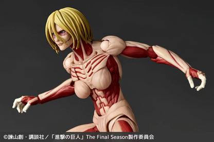 Revoltech A.y. Attack On Titan Female Titan 2027 Re-Release Action Figure