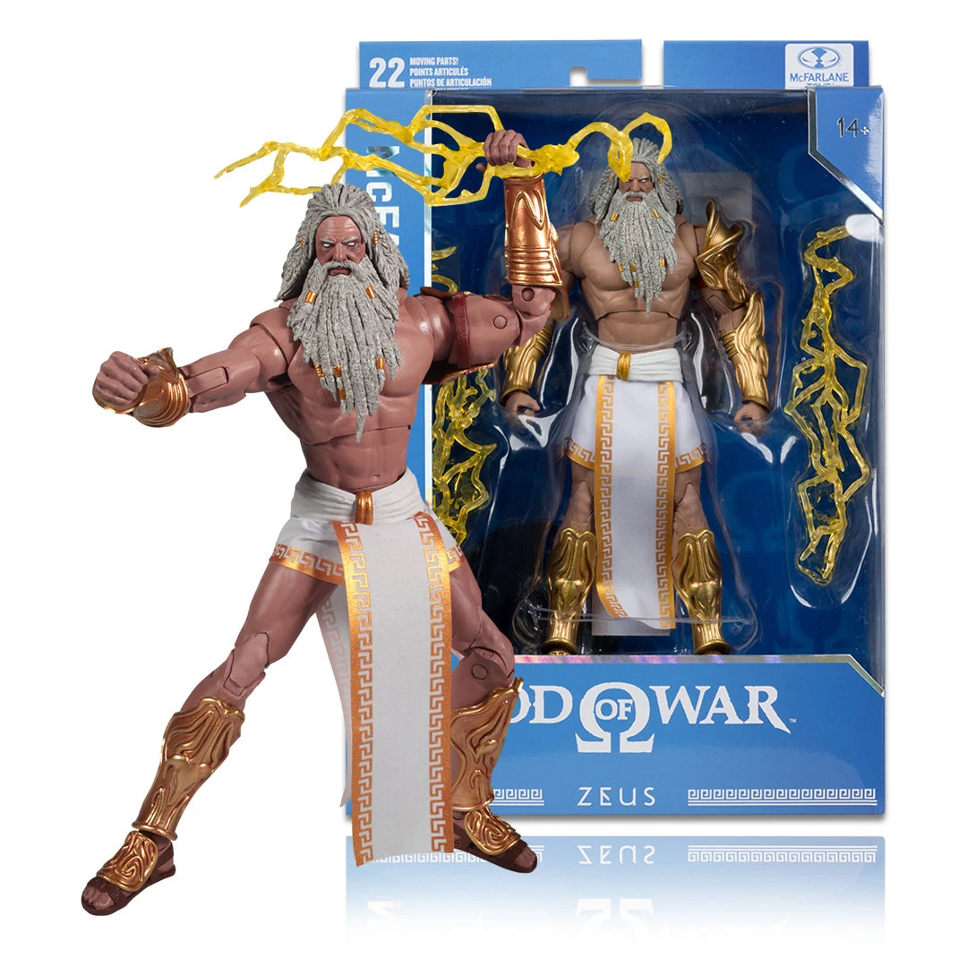 Mcfarlane Gaming Ed 7inch God Of War Wv2 Zeus Greek Era Action Figure