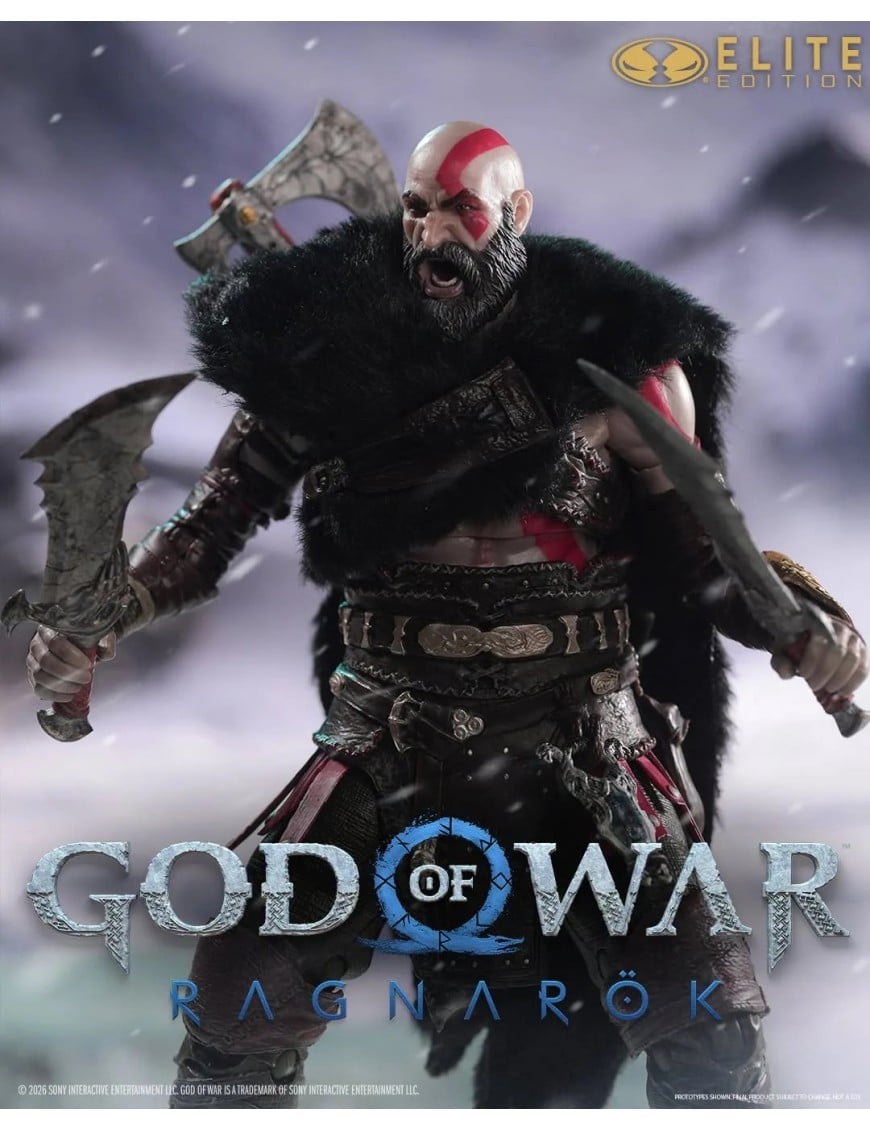 Mcfarlane Elite Ed 7inch God Of War Kratos Ragnarok Action Figure