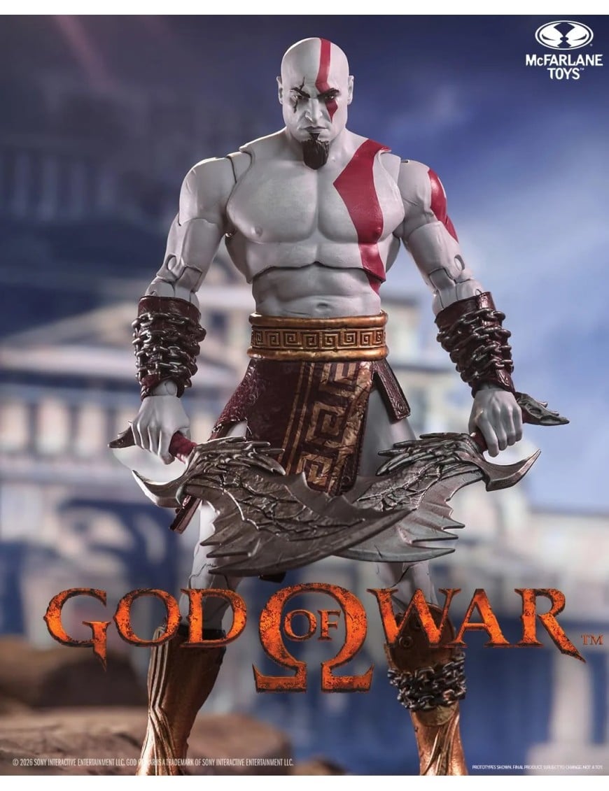 Mcfarlane Gaming Ed 7inch God Of War Wv2 Kratos Greek Era Action Figure