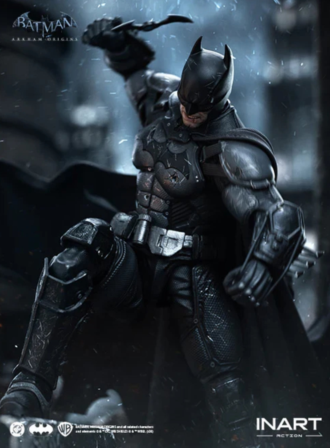 Batman Arkham Origins Batman Battle Damaged Ver 1/12 Action Figure