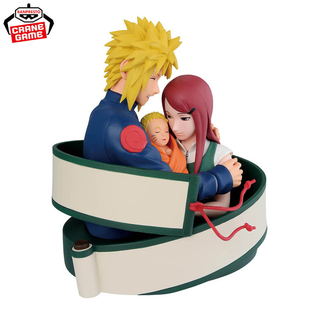 NARUTO - FIGURINE DIORAMA MINATO & KUSHINA & NARUTO 72 SERIES 53