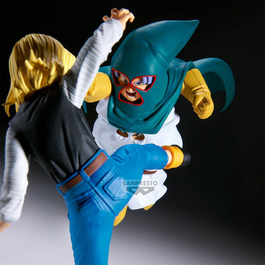 DRAGON BALL Z - FIGURINES MIGHTY MASK VS ANDROID 18 (C-18) & SATAN MATCH MAKERS