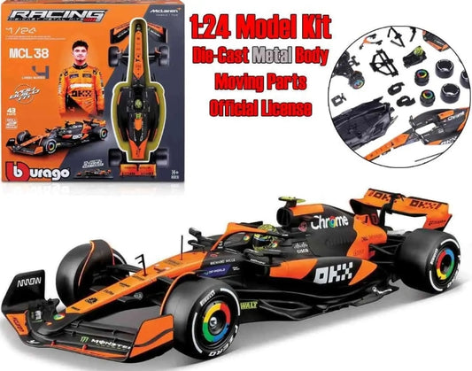 Mclaren F1 Mcl38 - Lando Norris With Helmet - Model Kit 1:24