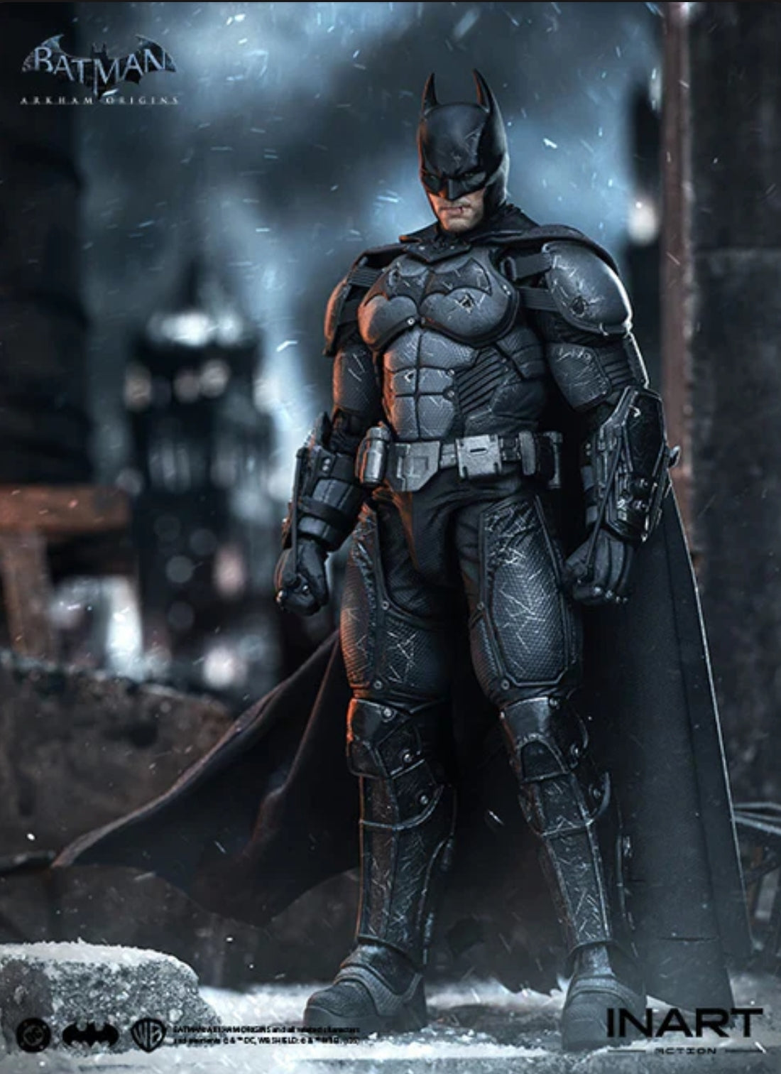 Batman Arkham Origins Batman Battle Damaged Ver 1/12 Action Figure