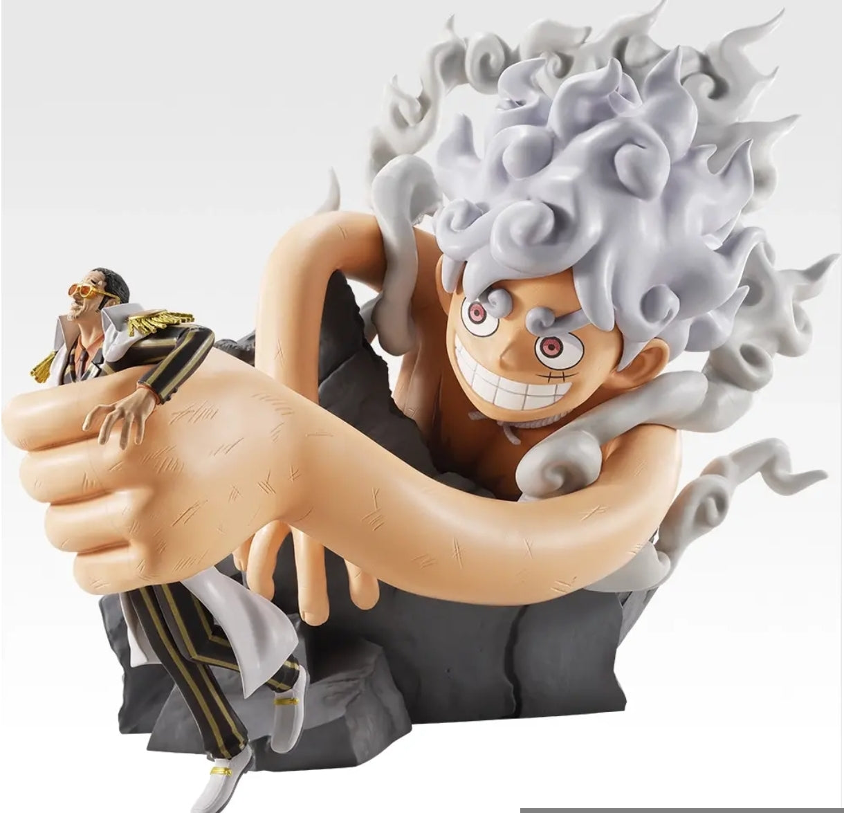 Ichiban Kuji One Piece Future Island Egghead Burst of Energy - A Prize Monkey D. Luffy Gear 5 vs. Borsalino Revible Moment Figure