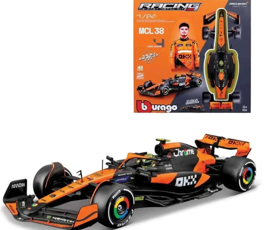 Mclaren F1 Mcl38 - Lando Norris With Helmet - Model Kit 1:24