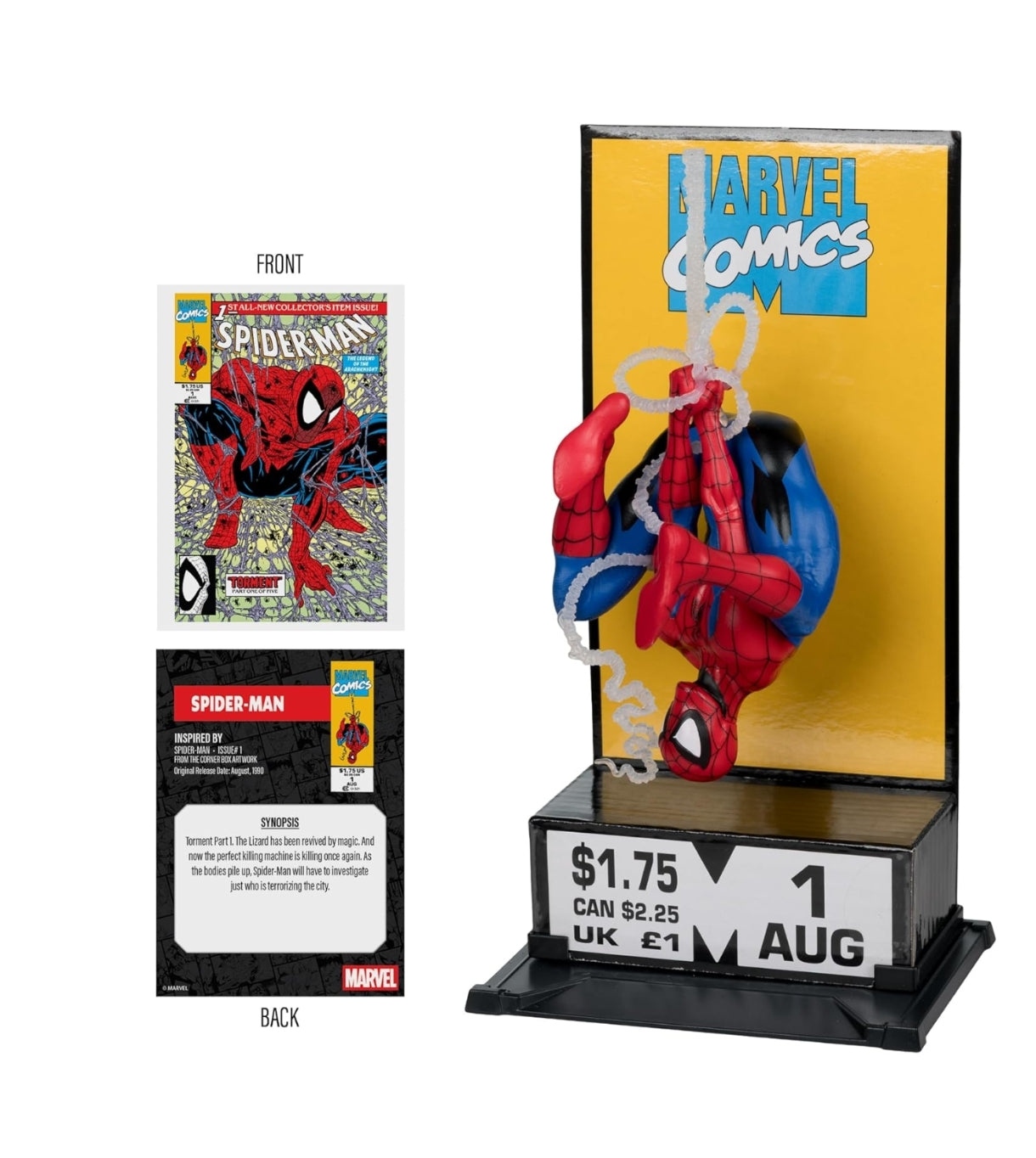 McFarlane Toys - Marvel Spider-Man # 1 Corner Box da collezione