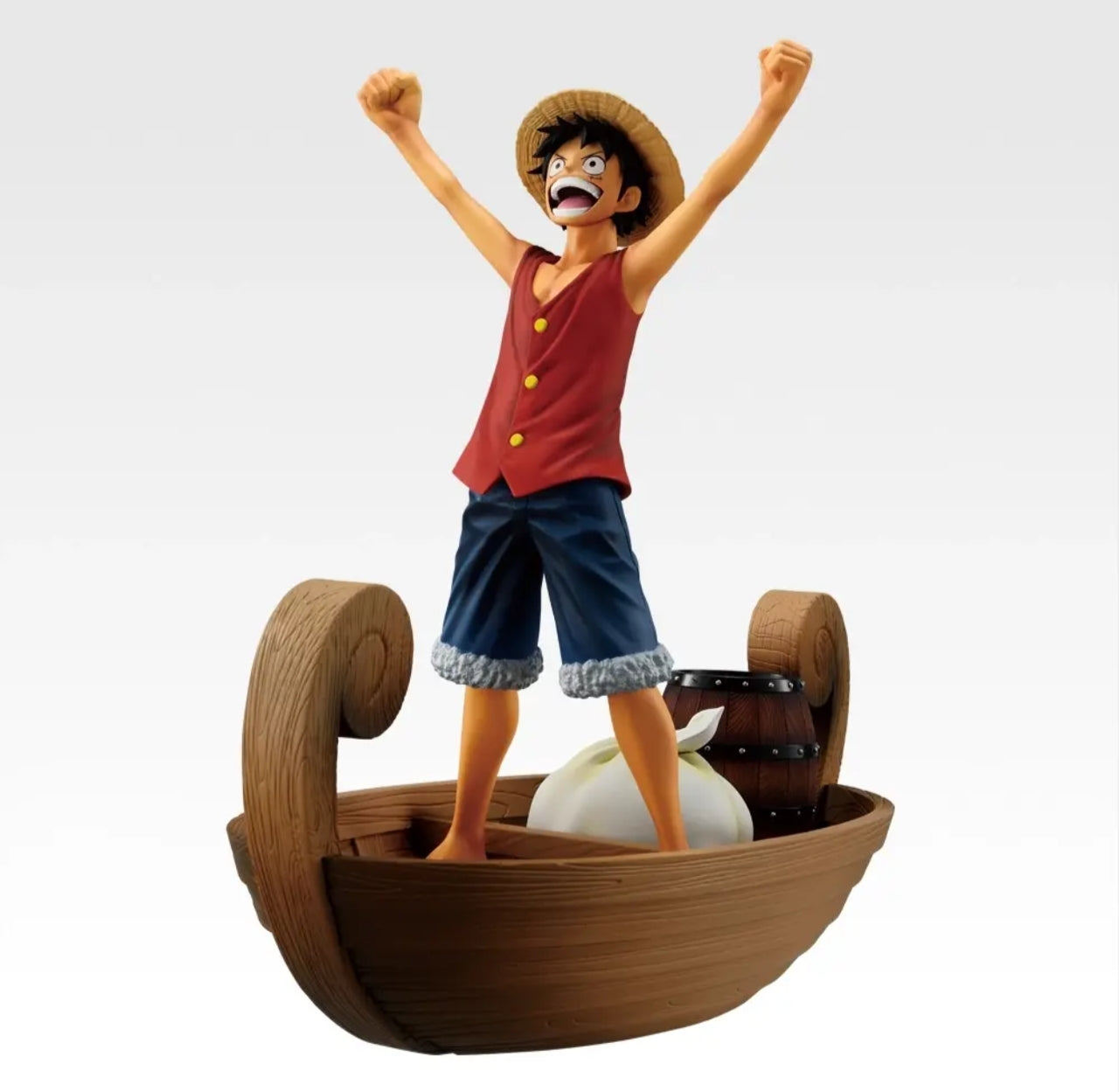 ICHIBAN KUJI ONE PIECE MONKEY D. LUFFY MEMORIES OF ADVENTURE AND THE VIAGGIO TO THE FUTURE - C PRIZE MONKEY D. LUFFY I'M GONNA BE THE PIRATE KING! REVIBLE MOMENT