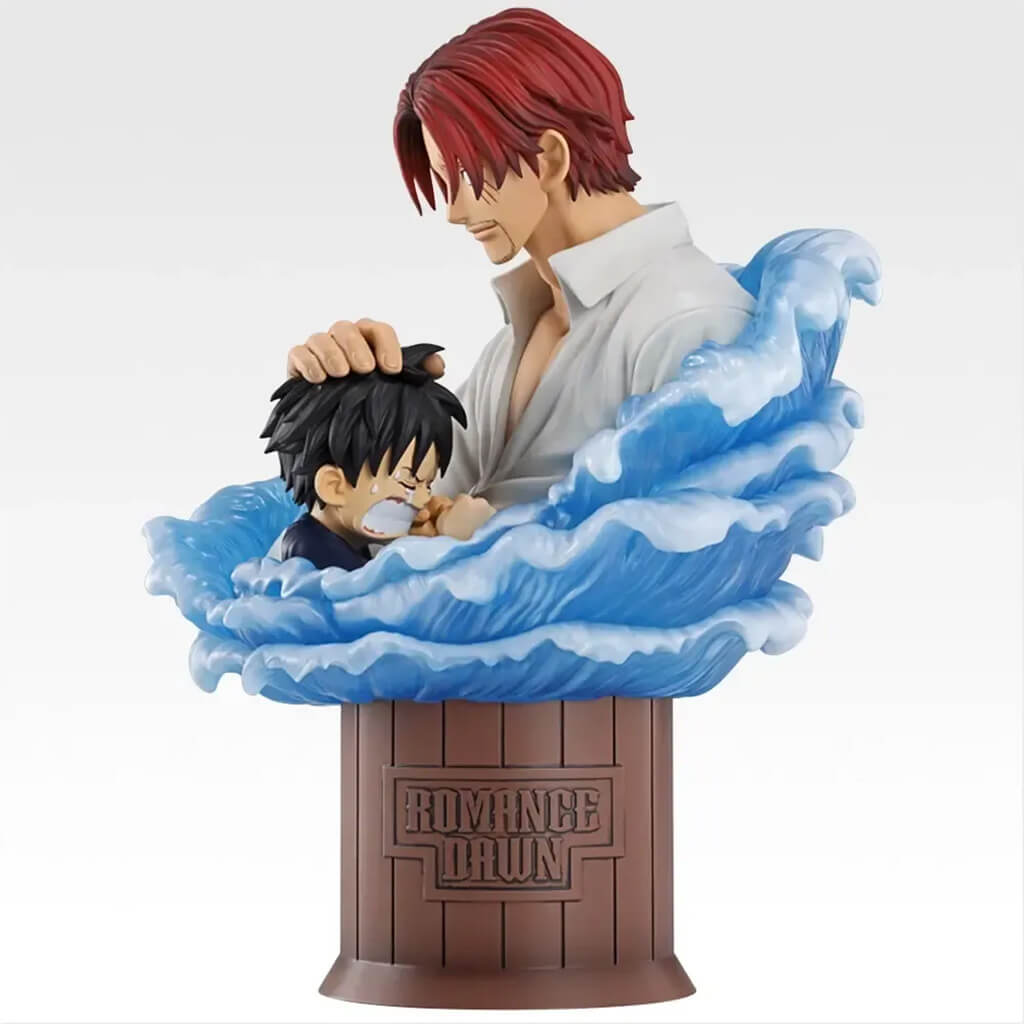 ICHIBAN KUJI ONE PIECE RED-HAIRED PIRATES - FIGURINE SHANKS & LUFFY REVIBLE MOMENT LAST ONE