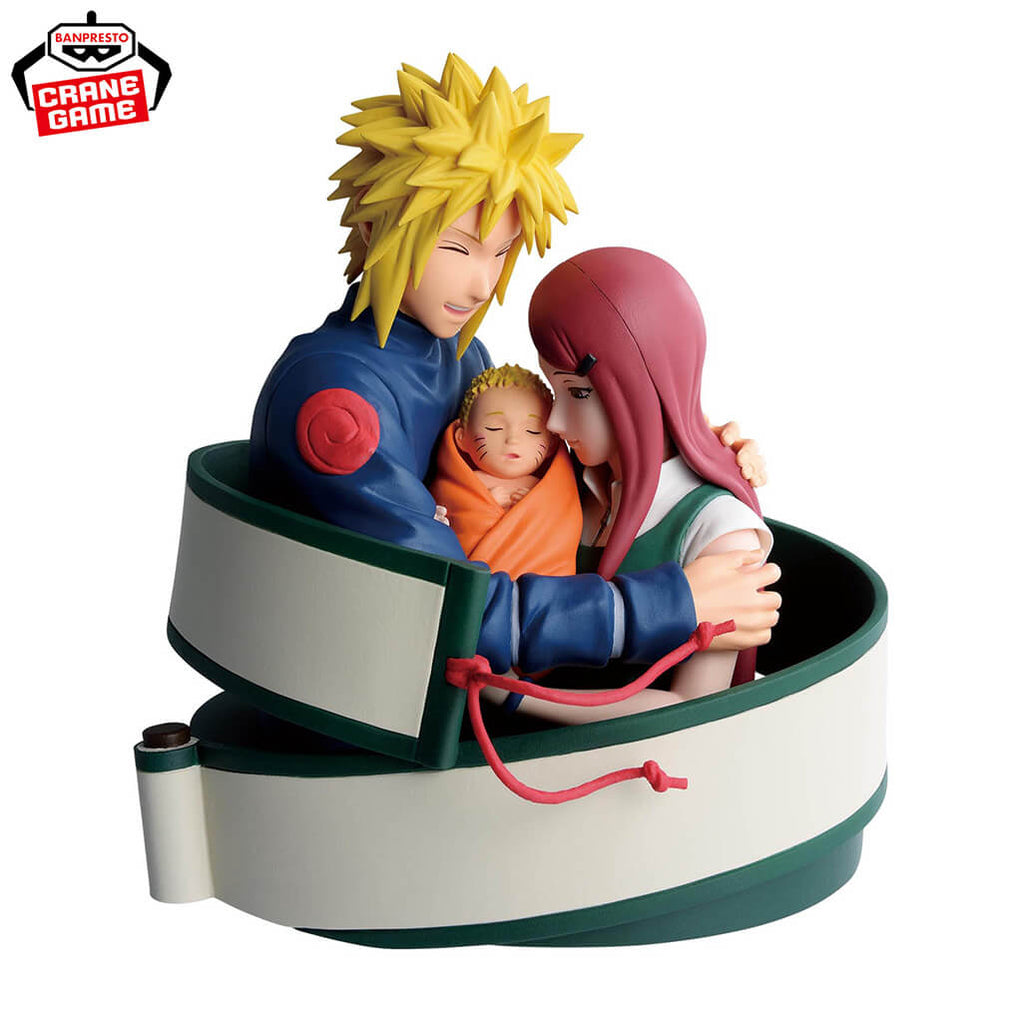 NARUTO - FIGURINE DIORAMA MINATO & KUSHINA & NARUTO 72 SERIES 53
