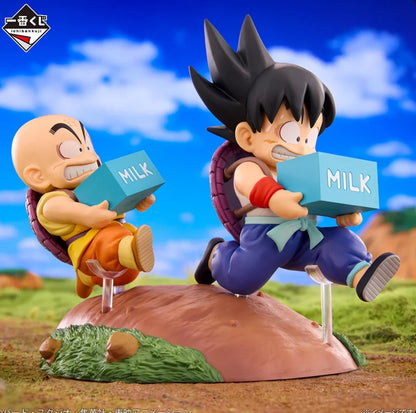 Ichiban Kuji Dragon Ball Fantastic Adventure 2 - A Prize Son Goku & Krillin Milk Delivery Figure