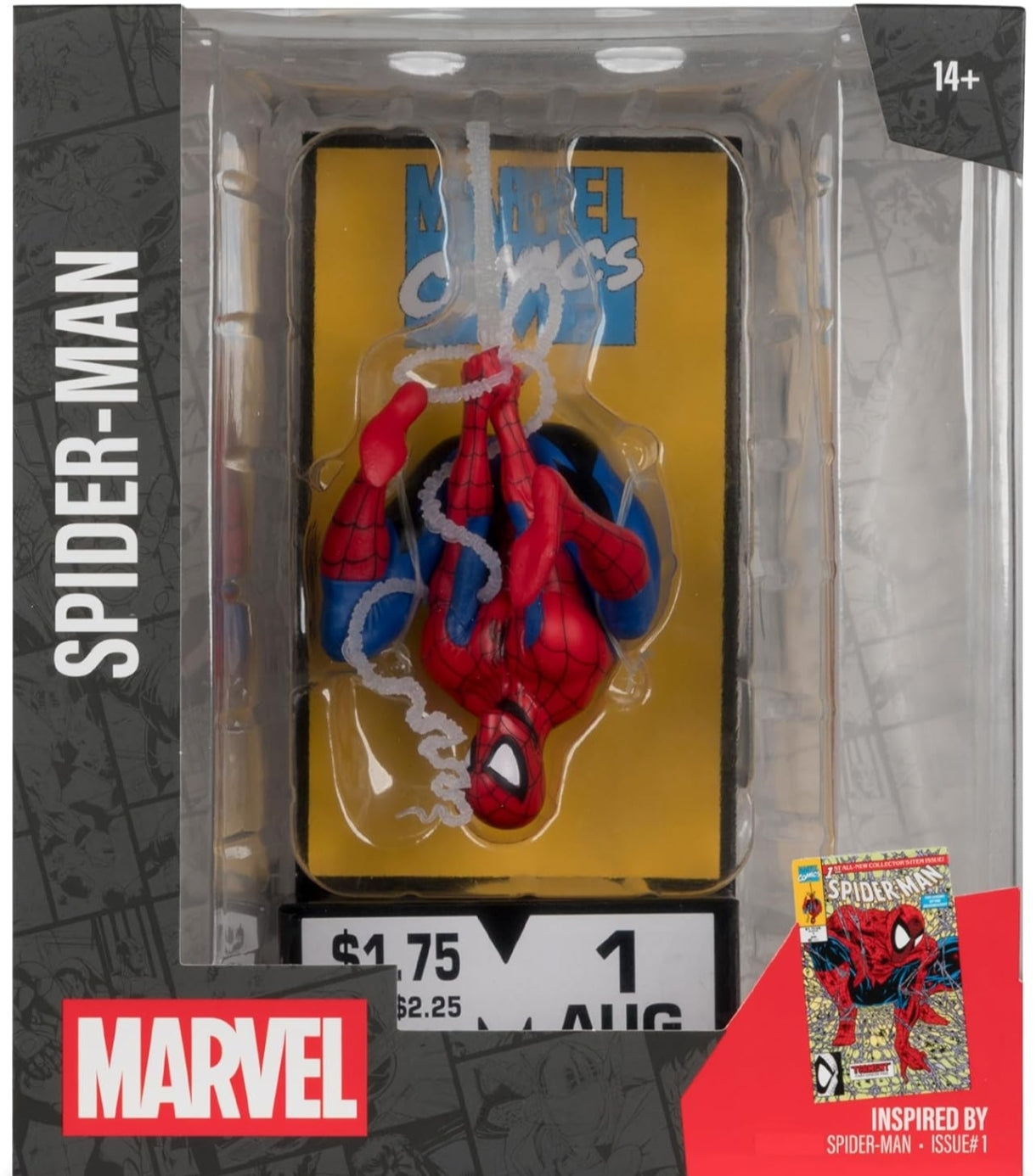 McFarlane Toys - Marvel Spider-Man # 1 Corner Box da collezione
