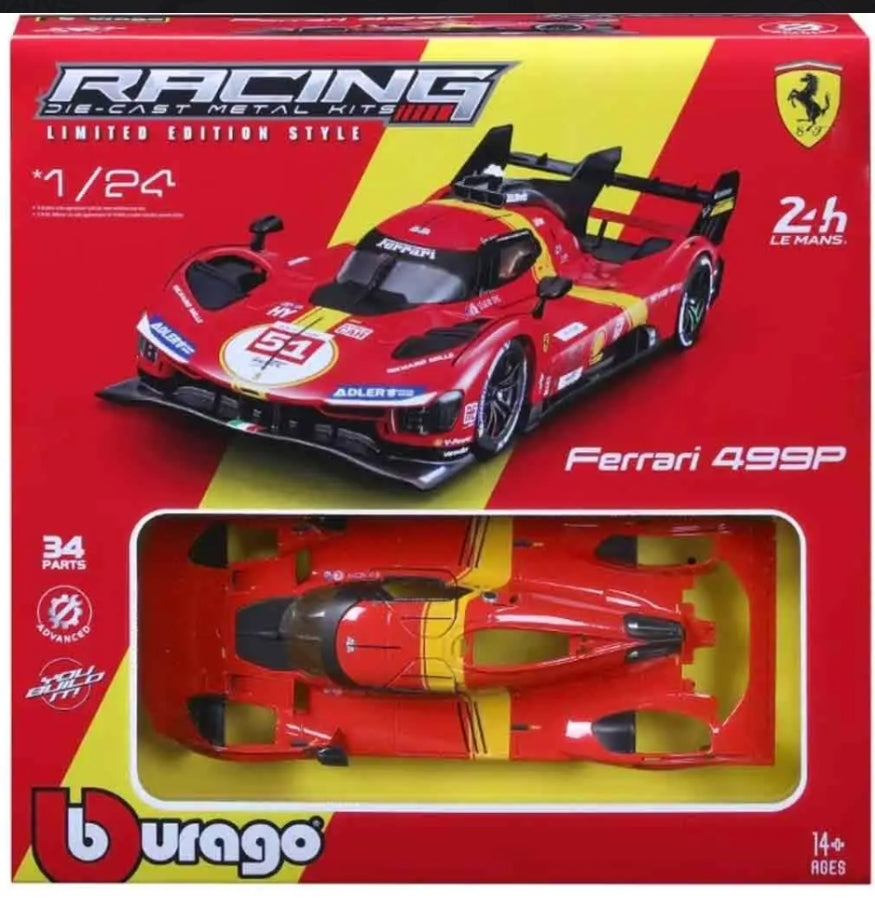 Ferrari 499p Lmh (2023 24h Le Mans Champion) - Model Kit 1:24